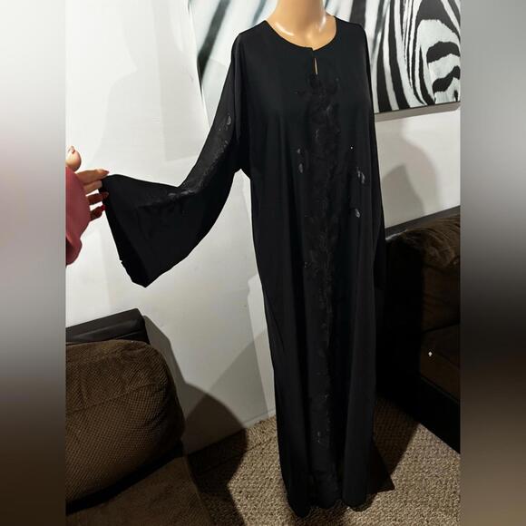 Source Unknown Black Long Sleeve Dress - Picture 1 of 10